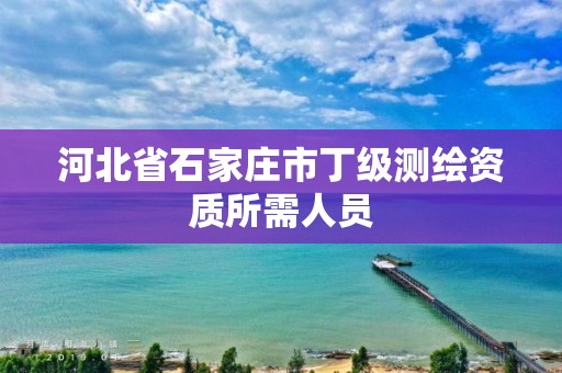 河北省石家庄市丁级测绘资质所需人员