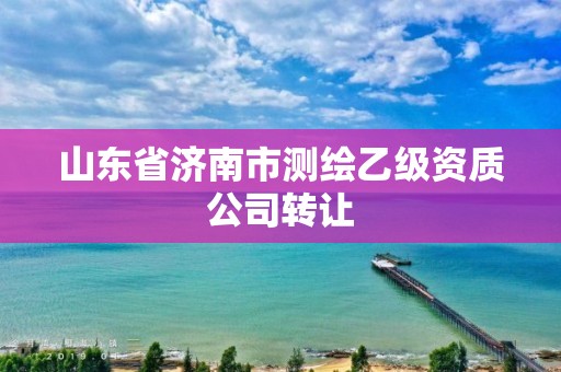 山东省济南市测绘乙级资质公司转让