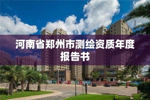 河南省郑州市测绘资质年度报告书