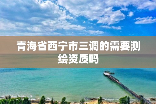 青海省西宁市三调的需要测绘资质吗