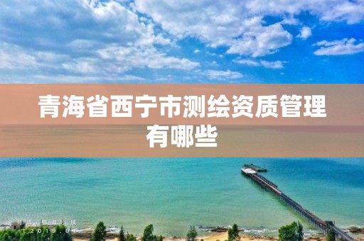 青海省西宁市测绘资质管理有哪些