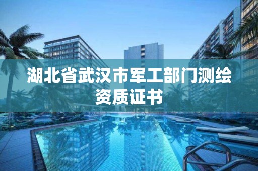 湖北省武汉市军工部门测绘资质证书