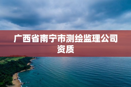 广西省南宁市测绘监理公司资质