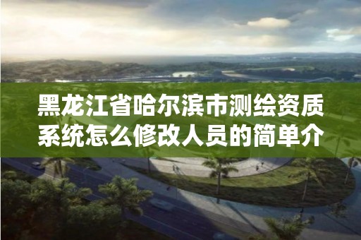 黑龙江省哈尔滨市测绘资质系统怎么修改人员的简单介绍