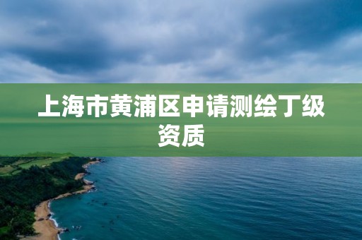 上海市黄浦区申请测绘丁级资质