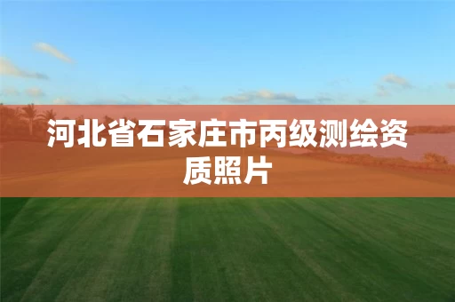 河北省石家庄市丙级测绘资质照片 河北省石家庄市丙级测绘资质照片