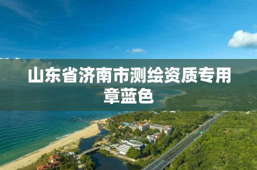 山东省济南市测绘资质专用章蓝色