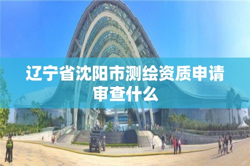 辽宁省沈阳市测绘资质申请审查什么