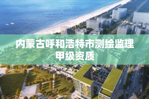 内蒙古呼和浩特市测绘监理甲级资质