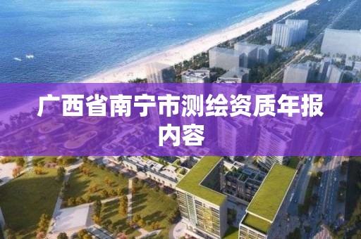 广西省南宁市测绘资质年报内容