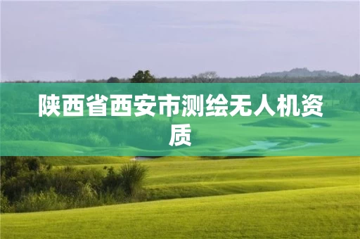 陕西省西安市测绘无人机资质 陕西省西安市测绘无人机资质