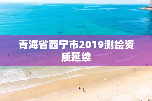 青海省西宁市2019测绘资质延续