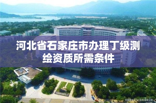 河北省石家庄市办理丁级测绘资质所需条件