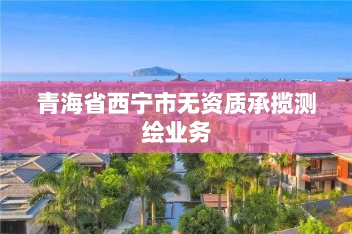 青海省西宁市无资质承揽测绘业务 青海省西宁市无资质承揽测绘业务