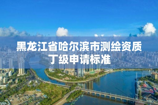 黑龙江省哈尔滨市测绘资质丁级申请标准