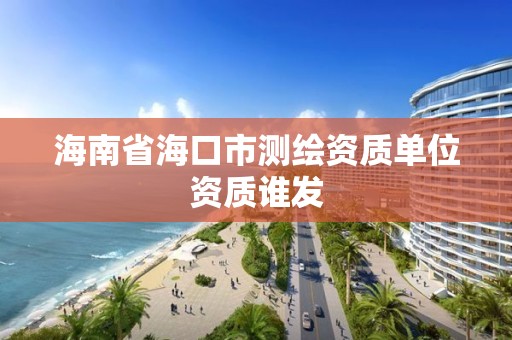 海南省海口市测绘资质单位资质谁发