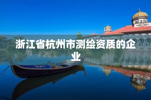 浙江省杭州市测绘资质的企业 浙江省杭州市测绘资质的企业