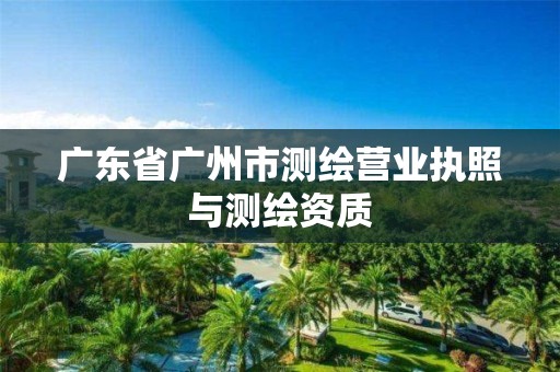 广东省广州市测绘营业执照与测绘资质