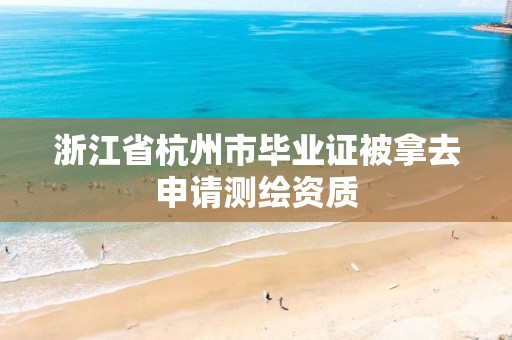 浙江省杭州市毕业证被拿去申请测绘资质