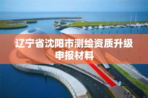 辽宁省沈阳市测绘资质升级申报材料