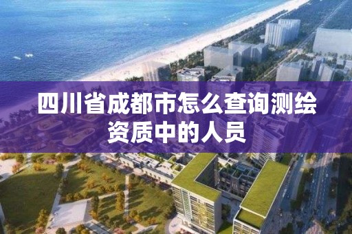 四川省成都市怎么查询测绘资质中的人员