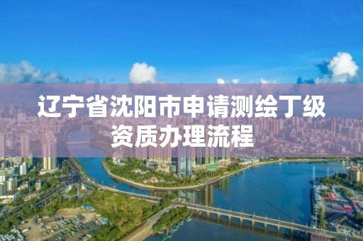 辽宁省沈阳市申请测绘丁级资质办理流程