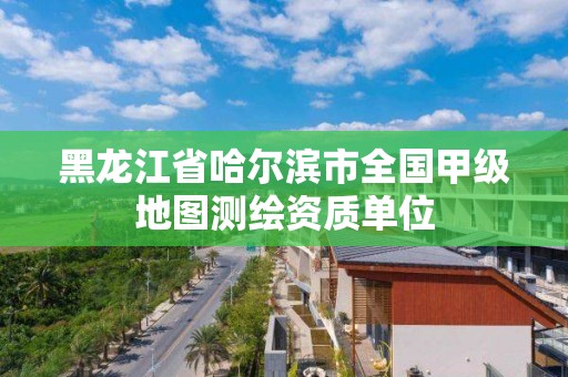 黑龙江省哈尔滨市全国甲级地图测绘资质单位