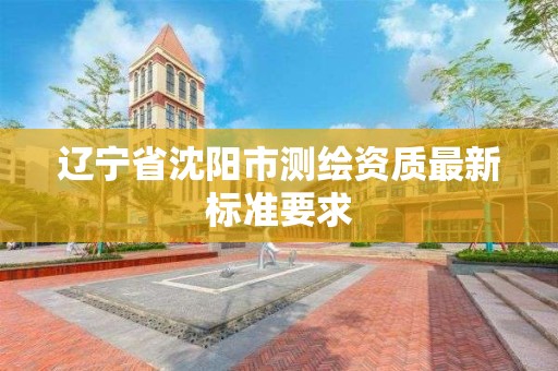 辽宁省沈阳市测绘资质最新标准要求