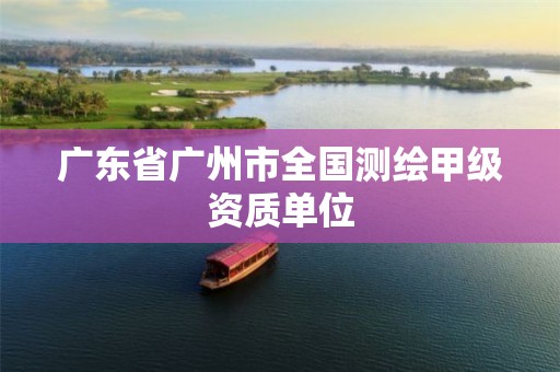 广东省广州市全国测绘甲级资质单位