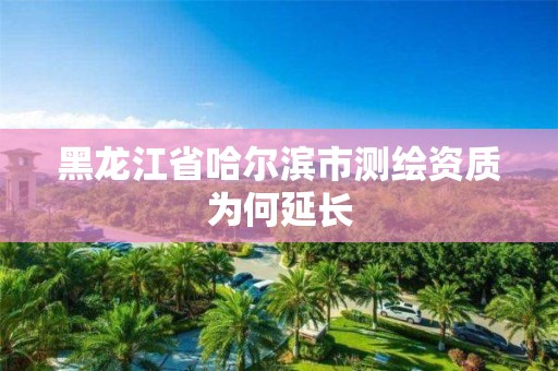 黑龙江省哈尔滨市测绘资质为何延长