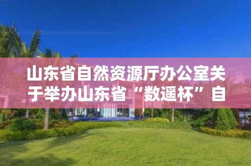 山东省自然资源厅办公室关于举办山东省“数遥杯”自然资源数字赋能创新应用大赛的通知 山东省自然资源厅办公室关于举办山东省“数遥杯”自然资源数字赋能创新应用大赛的通知
