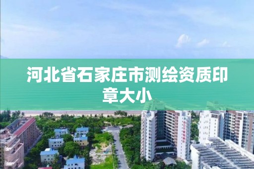 河北省石家庄市测绘资质印章大小