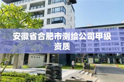 安徽省合肥市测绘公司甲级资质