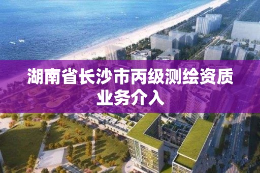 湖南省长沙市丙级测绘资质业务介入