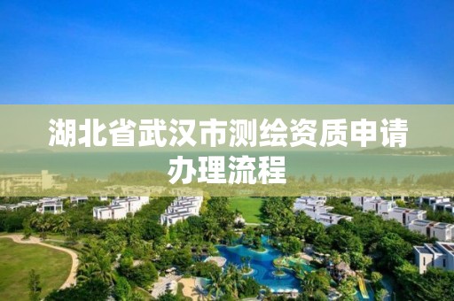 湖北省武汉市测绘资质申请办理流程