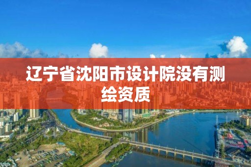 辽宁省沈阳市设计院没有测绘资质