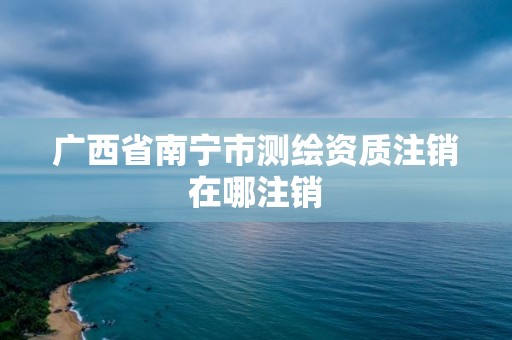 广西省南宁市测绘资质注销在哪注销