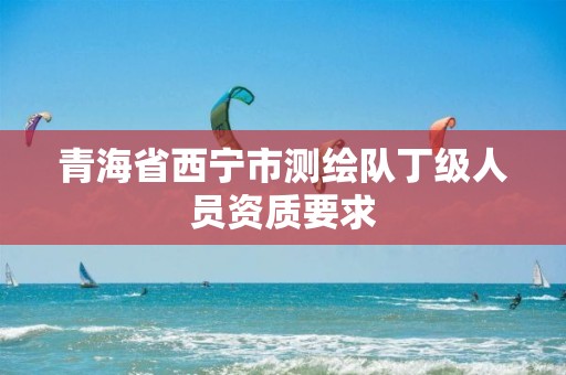 青海省西宁市测绘队丁级人员资质要求