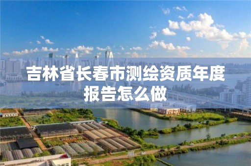 吉林省长春市测绘资质年度报告怎么做