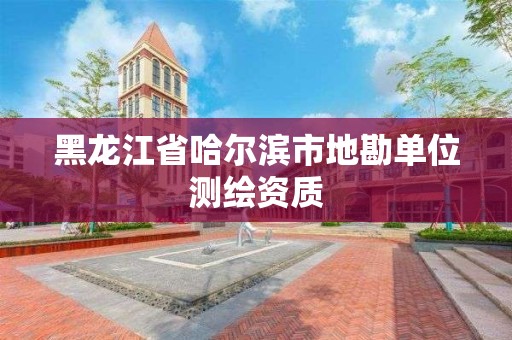 黑龙江省哈尔滨市地勘单位测绘资质