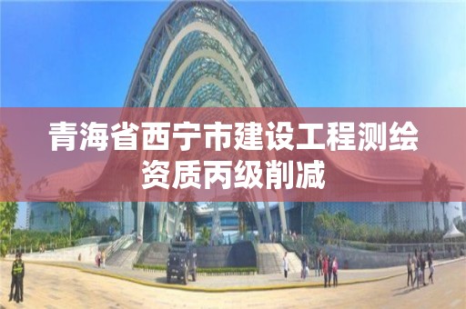 青海省西宁市建设工程测绘资质丙级削减