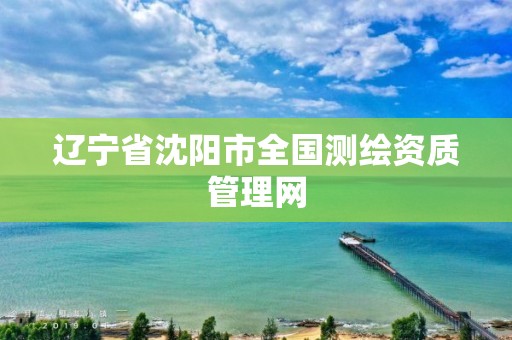 辽宁省沈阳市全国测绘资质管理网