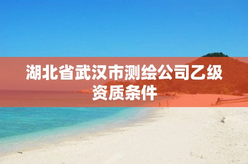 湖北省武汉市测绘公司乙级资质条件