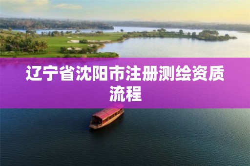 辽宁省沈阳市注册测绘资质流程