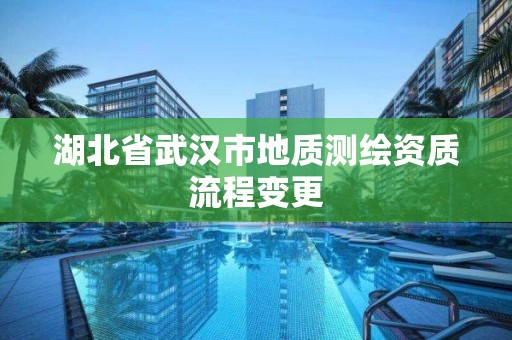 湖北省武汉市地质测绘资质流程变更