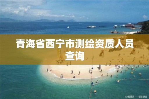 青海省西宁市测绘资质人员查询