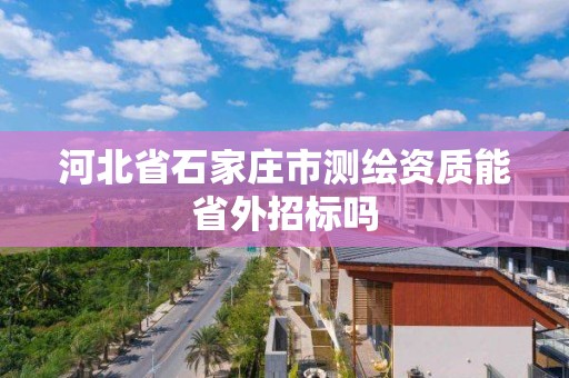 河北省石家庄市测绘资质能省外招标吗