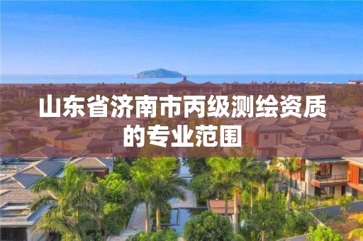 山东省济南市丙级测绘资质的专业范围