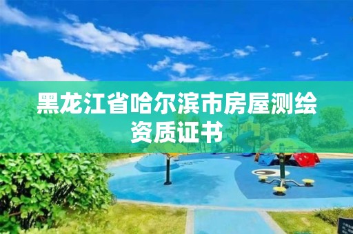 黑龙江省哈尔滨市房屋测绘资质证书