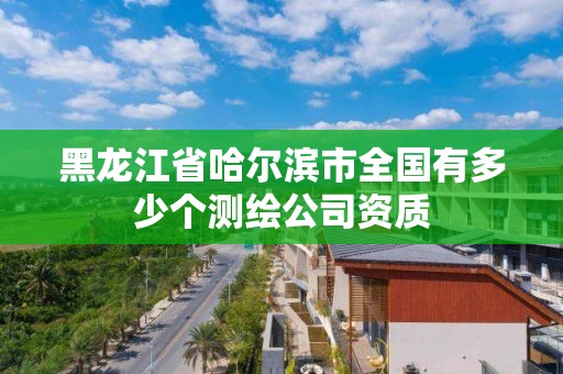 黑龙江省哈尔滨市全国有多少个测绘公司资质